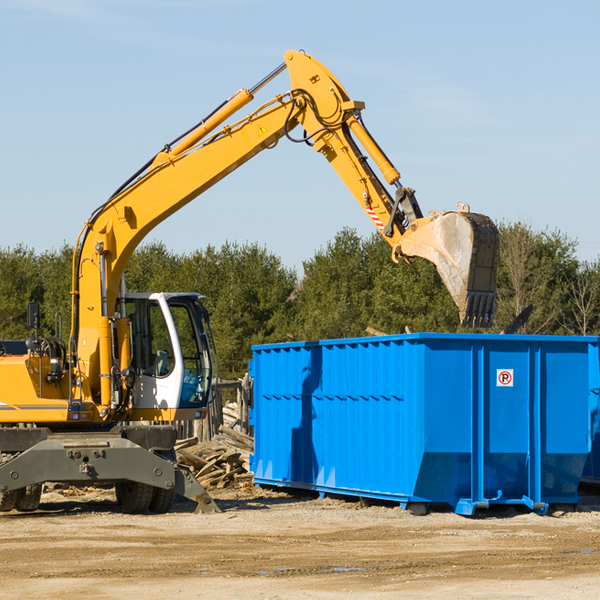 can i pay for a residential dumpster rental online in Bacova